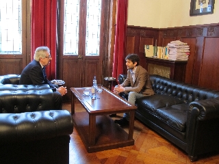 El presidente del TSXG recibe al alcalde de Ferrol